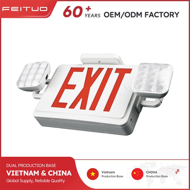 Exit Emergency Light Damp Locations Dual Voltage