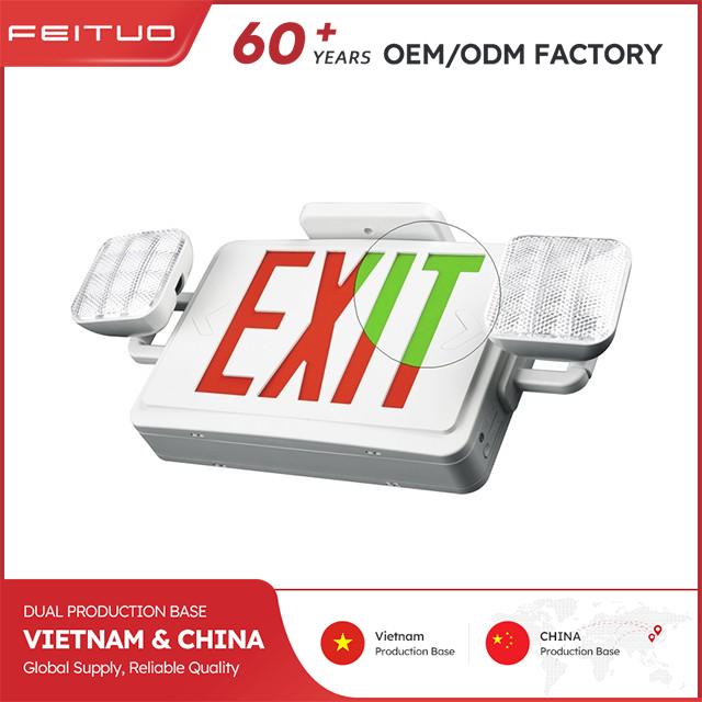 Dual Color LED Emergency Light with UL 94V-0 ABS Housing
