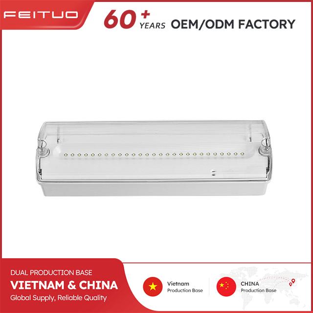 Slim waterproof emergency light With an IP65 rating