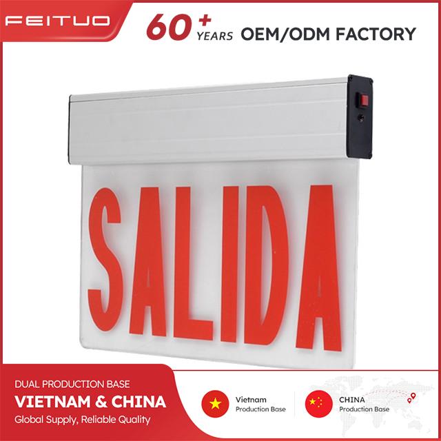 Single Face 6 Inch 12 LED EMERGENCY EXIT SIGN