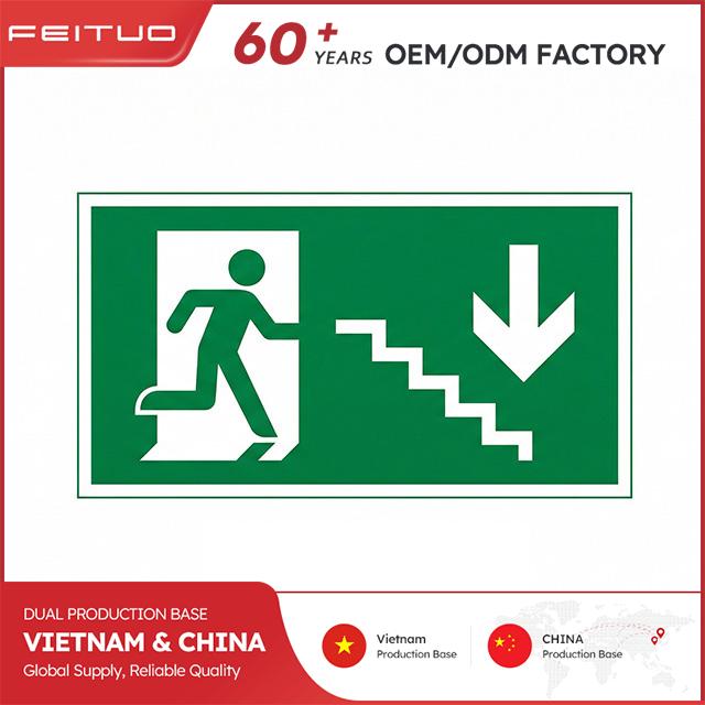 img of Custom Acrylic Stairway Directional Sign (Emergency & Non-Illuminated Options