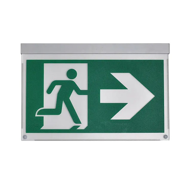 How to install emergency exit sign
