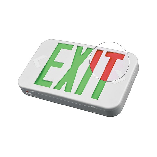 How to open exit sign to change battery