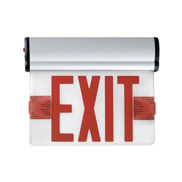 Which color is used for the fire exit sign
