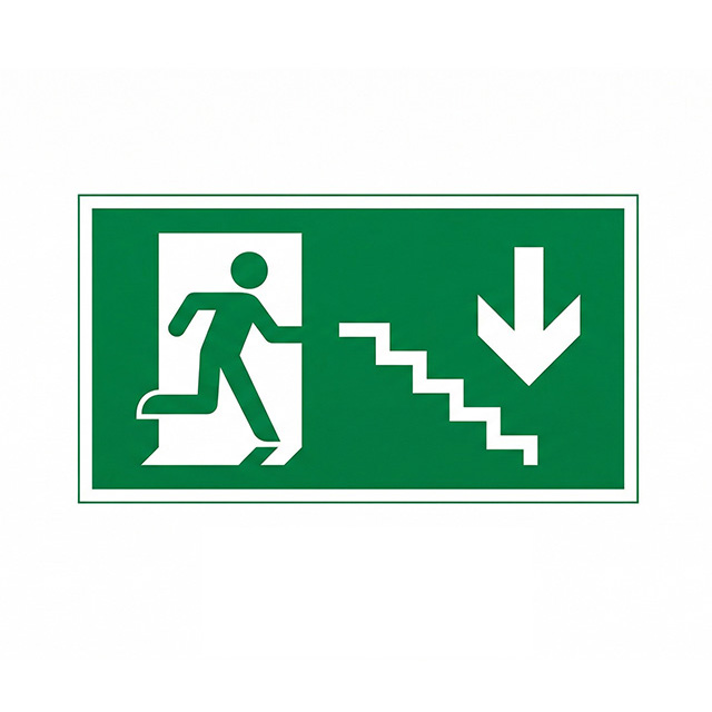 img of Custom Acrylic Stairway Directional Sign (Emergency & Non-Illuminated Options