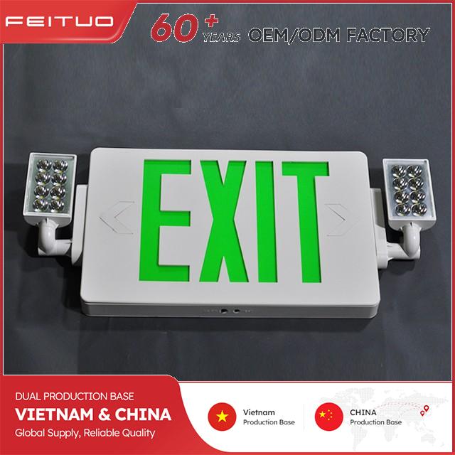 Green Emergency Exit Combo with High Brightness LEDs