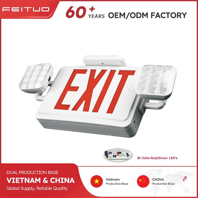 Dual Color LED Emergency Light with UL 94V-0 ABS Housing