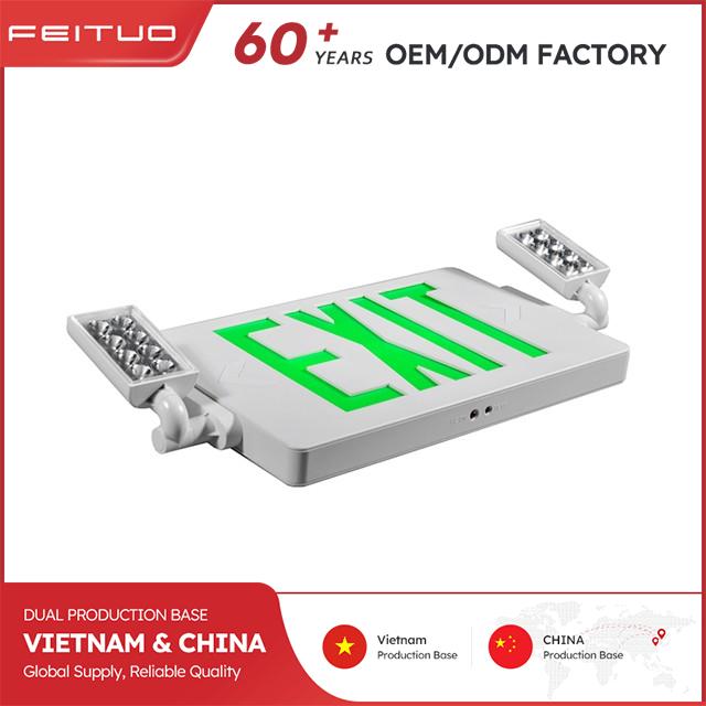 Green Emergency Exit Combo with High Brightness LEDs