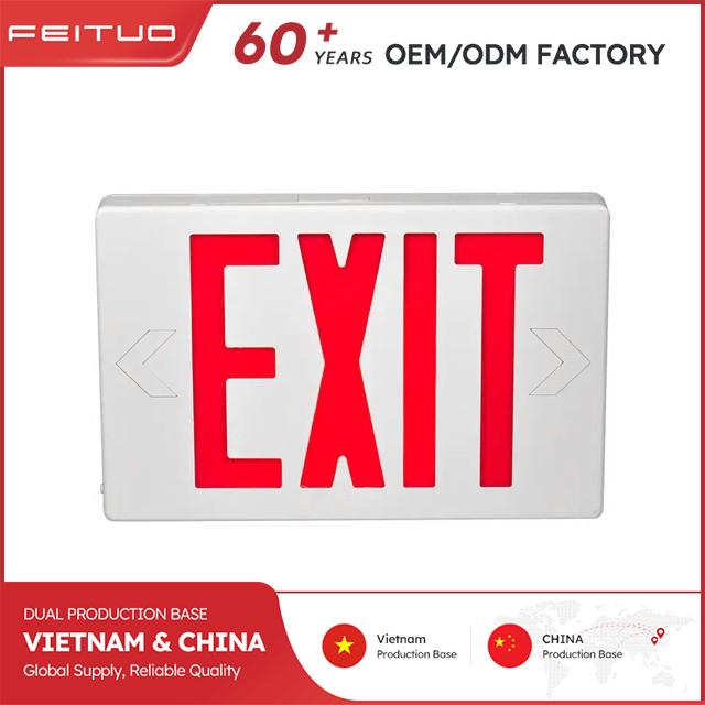 6" High-Letter LED Exit Sign for Wet Locations