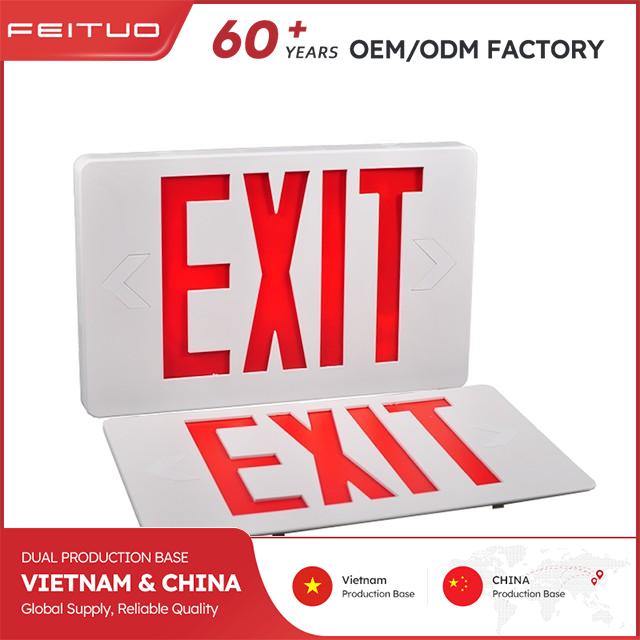 LED Exit Sign Compatible with 120V-277VAC