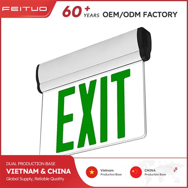 Quick-Mount Aluminum LED Exit Sign