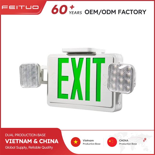 Quick-Setup LED Exit Sign with Emergency Capability