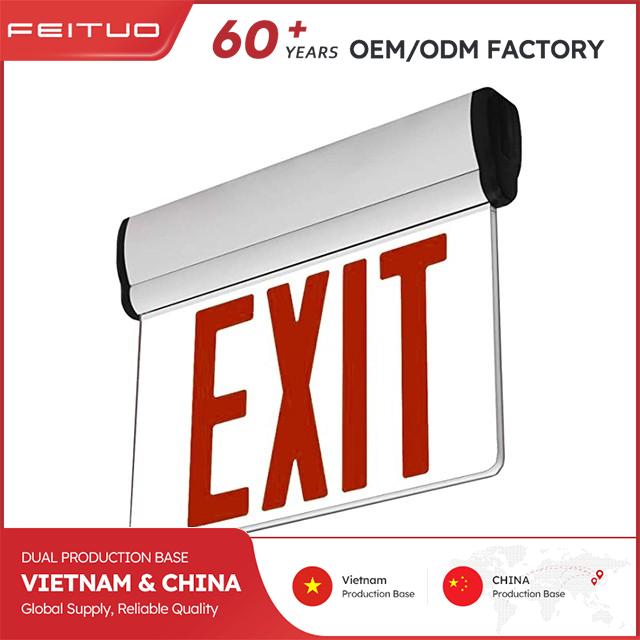 LED Exit Sign with Dual-Face Display Capability