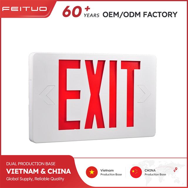 LED Exit Sign Compatible with 120V-277VAC