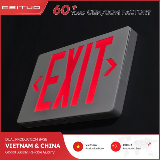 LED Exit Sign Compatible with 120V-277VAC
