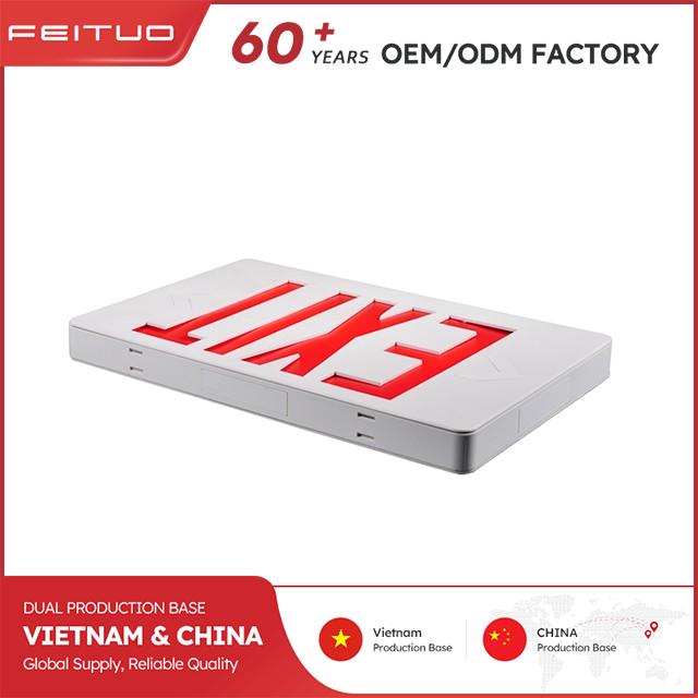 LED Exit Sign Compatible with 120V-277VAC
