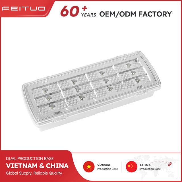 IP65-rated 12LED waterproof emergency luminaire