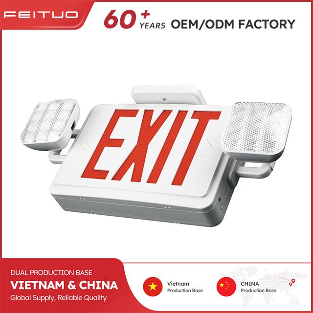 Dual Color LED Emergency Light with UL 94V-0 ABS Housing