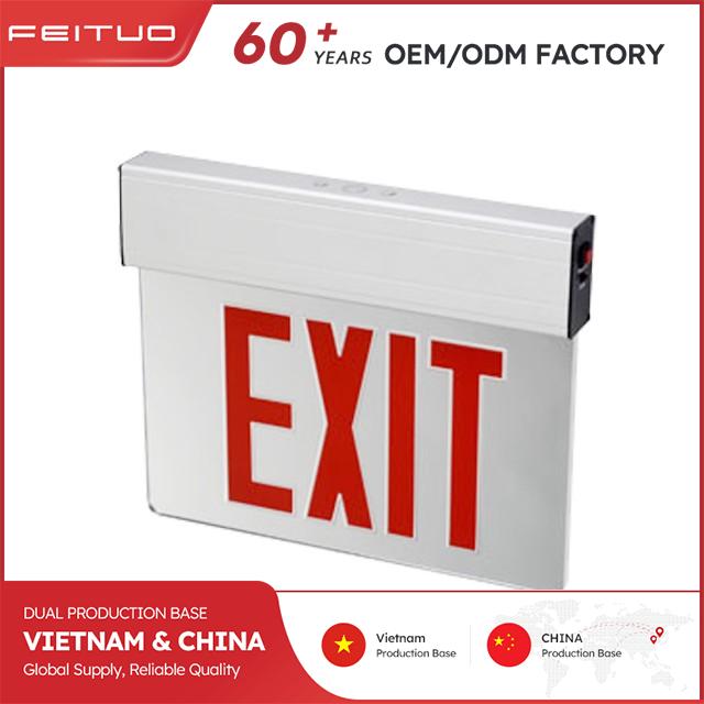 img of Safety-First LED Exit Sign with Flame-Retardant Build