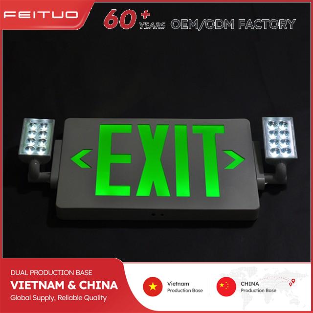 Green Emergency Exit Combo with High Brightness LEDs