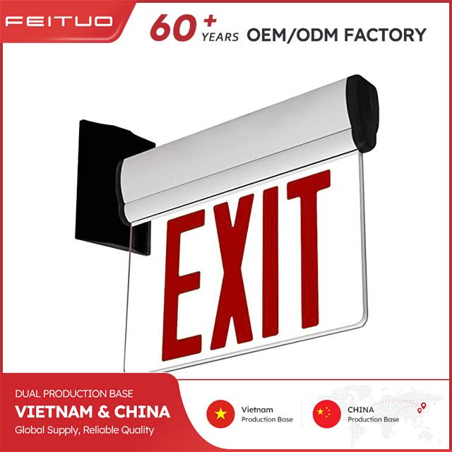 LED Exit Sign with Dual-Face Display Capability