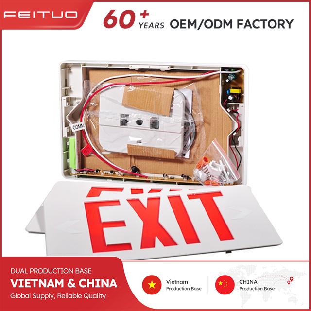 LED Exit Sign Compatible with 120V-277VAC