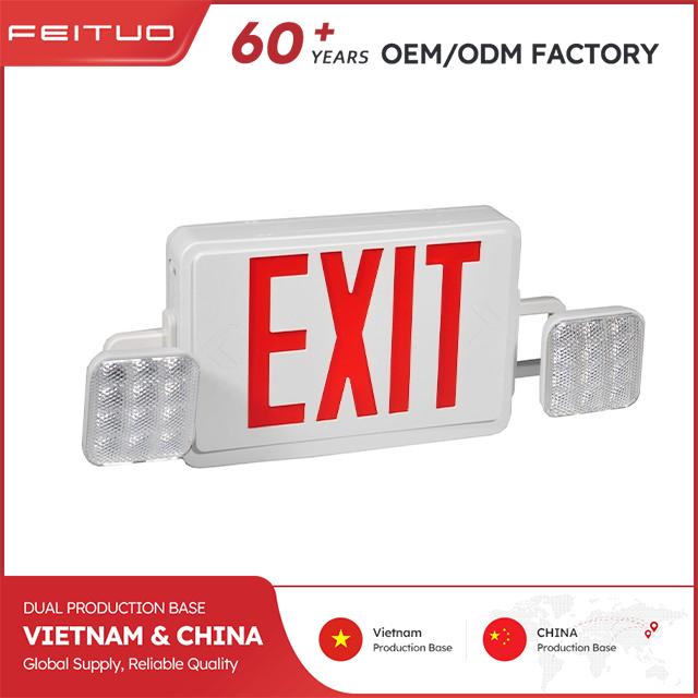 Exit Emergency Light Damp Locations Dual Voltage