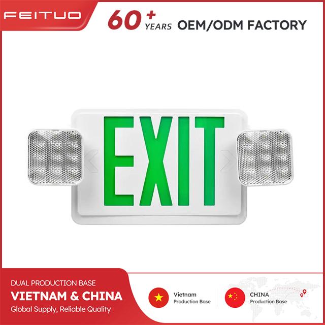 Quick-Setup LED Exit Sign with Emergency Capability