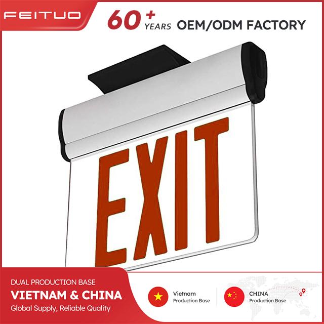 LED Exit Sign with Dual-Face Display Capability