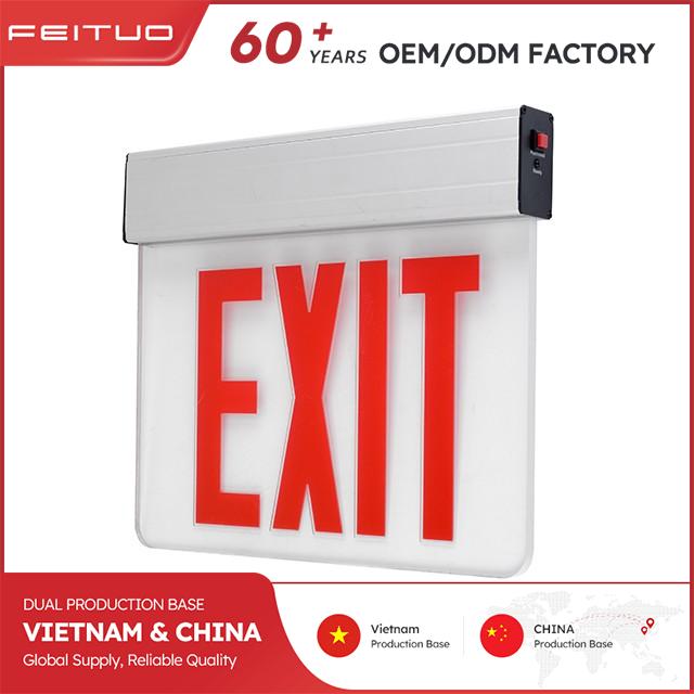 img of Red LED Emergency Exit Sign for 0℃–40℃ Temperature Range