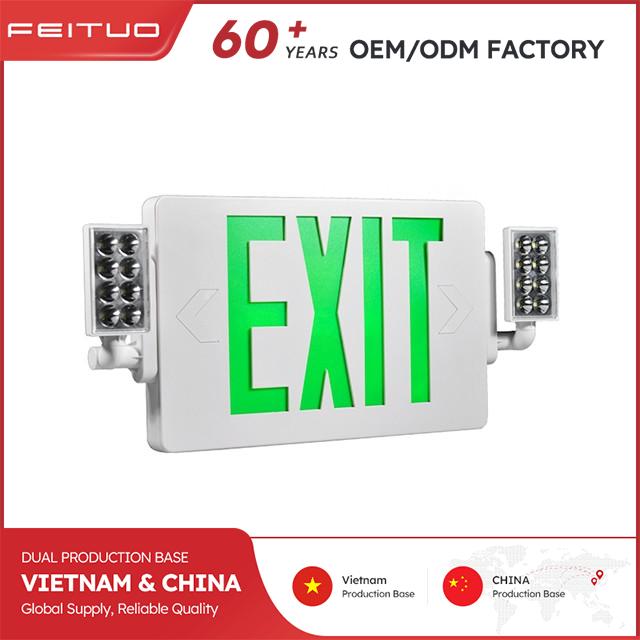 Green Emergency Exit Combo with High Brightness LEDs