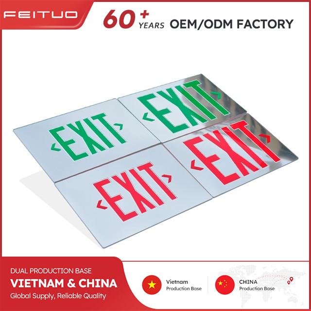 Mirror Emergency Exit Sign Panel