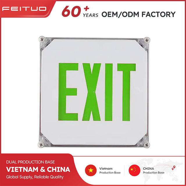 img of Outdoor Waterproof LED Exit Sign (WET location, Green Letters)