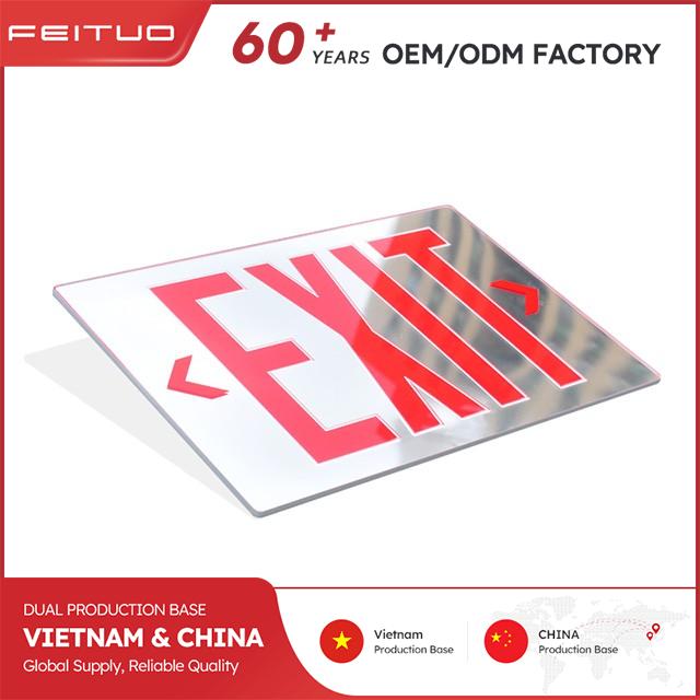 Mirror Emergency Exit Sign Panel