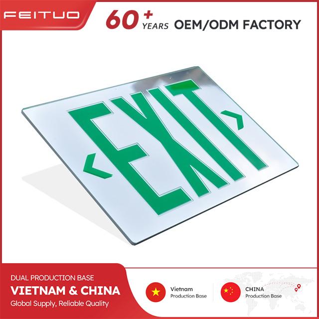 Mirror Emergency Exit Sign Panel