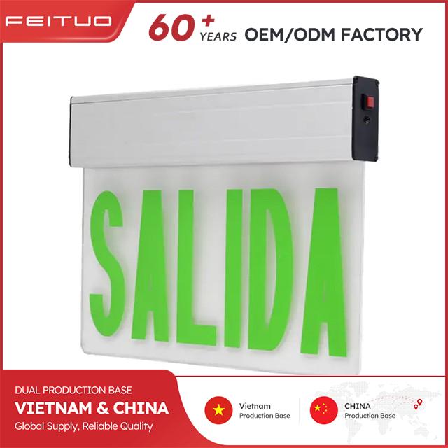 Single Face 6 Inch 12 LED EMERGENCY EXIT SIGN