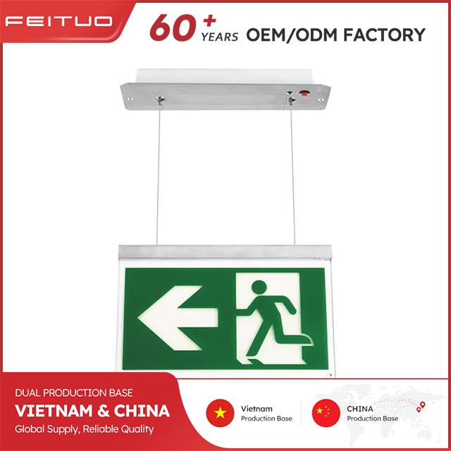img of Aluminum Cord Suspended Ceiling Mounted Exit Signs