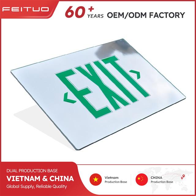 Mirror Emergency Exit Sign Panel
