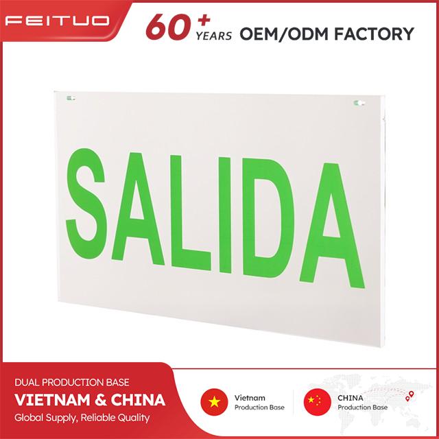exit sign acrylic panel salida