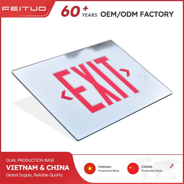Mirror Emergency Exit Sign Panel