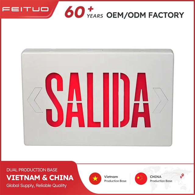 img of 6 Inch cULus Approved EXIT SIGNS-SALIDA Model JEE series (Red Letters)