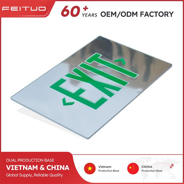 Mirror Emergency Exit Sign Panel
