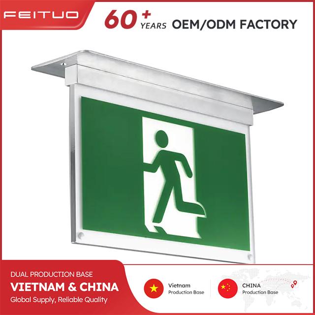 Aluminium Wall Mounted Single Face Exit Signs